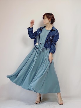 アメリヴィンテージ 4WAY DENIM DRESS デニム セットアップ M Ameri Vintage】 4WAY DENIM DRESS COAT