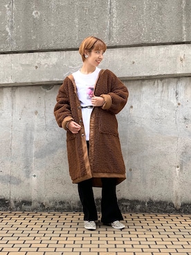 「キルティングコート」｜こざるさん（レディース・158cm）の秋コーディネート