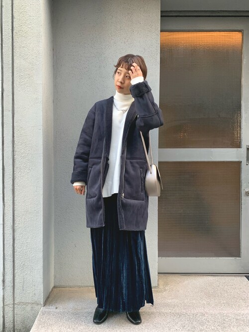 こざる Ciaopanicのムートンコートを使ったコーディネート Wear