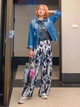 「BASEZOO （BASEZOO ）のアイテム（パンツ）」を使った、びさん（レディース・158cm）の秋コーディネート