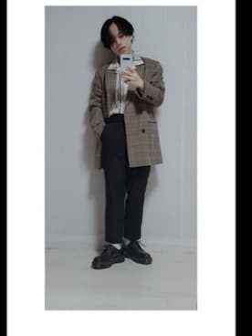 「Diosfront（ディオスフロント）のアイテム（ジャケット/アウター）」を使った、nguy huu baolngさん（メンズ・163cm）の春コーディネート