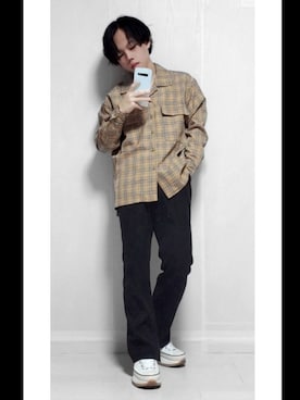 「select MOCA（セレクトモカ）のアイテム（パンツ）」を使った、nguy huu baolngさん（メンズ・163cm）の春コーディネート