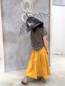 「Casselini（キャセリーニ）のアイテム（レインシューズ）」を使った、TERAOさん（レディース・158cm）の夏コーディネート