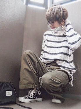 「miluu（ミルー）のアイテム」を使った、maikoさん（レディース・161cm）の春コーディネート