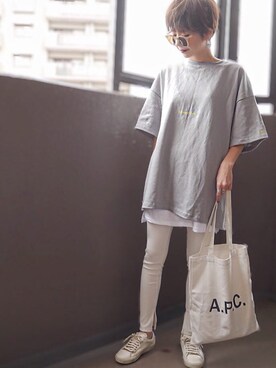 「miluu（ミルー）のアイテム」を使った、maikoさん（レディース・161cm）の春コーディネート