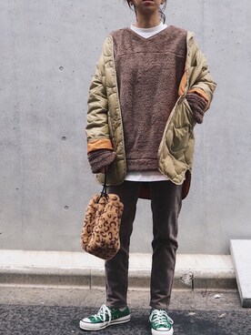 maikoさん（レディース・161cm）の冬コーディネート