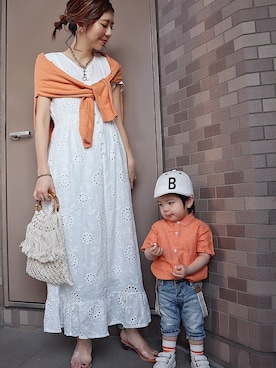 「コットンレース」｜maikoさん（レディース・161cm）の夏コーディネート