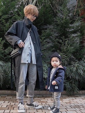 「ハイトーンカラー」｜「アイテム（その他アウター）」を使った、maikoさん（レディース・161cm）の春コーディネート