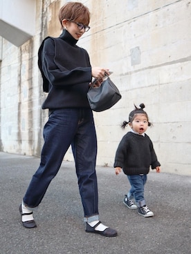 「アイテム（バレエシューズ）」を使った、maikoさん（レディース・161cm）の春コーディネート