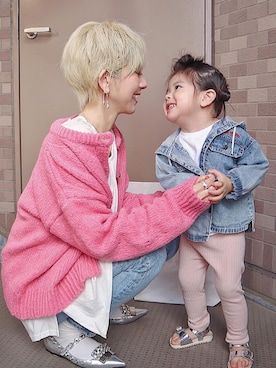 「MOUSSY（マウジー）のMVS SKINNY（デニムパンツ）」を使った、maikoさん（レディース・161cm）の春コーディネート