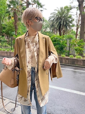 「READY MADES（レディーメイド）のアイテム」を使った、maikoさん（レディース・161cm）の春コーディネート