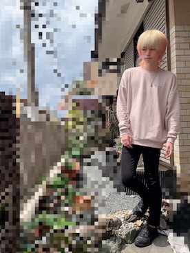 「GU（ジーユー）の（GU）スキニーフィットジーンズ（MEN ⁄ ジーンズ）」を使った、たたさん（メンズ・178cm）の春コーディネート