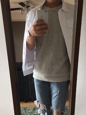 「BEAMS（ビームス）のアイテム（ナイロンジャケット）」を使った、だいちさん（メンズ・173cm）の春コーディネート