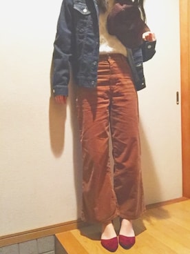 「GORGE（ゴージ）のアイテム（シューズ）」を使った、toyoさん（レディース・160cm）の冬コーディネート