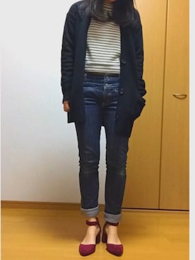 「GORGE（ゴージ）のアイテム（シューズ）」を使った、toyoさん（レディース・160cm）の冬コーディネート