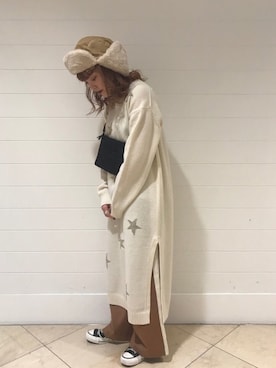 「CONVERSE TOKYO（コンバーストウキョウ）のアイテム（帽子）」を使った、MANAさん（レディース・152cm）の秋コーディネート