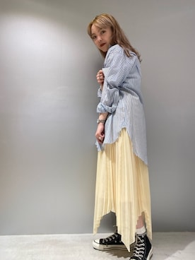 「CONVERSE TOKYO（コンバーストウキョウ）のアイテム」を使った、MANAさん（レディース・153cm）の春コーディネート