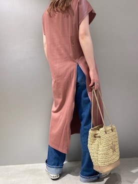 「CONVERSE TOKYO（コンバーストウキョウ）のアイテム」を使った、MANAさん（レディース・153cm）の夏コーディネート