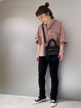 「CONVERSE TOKYO（コンバーストウキョウ）のアイテム」を使った、MANAさん（レディース・153cm）の夏コーディネート