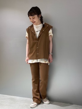 「CONVERSE TOKYO（コンバーストウキョウ）のアイテム」を使った、MANAさん（レディース・153cm）の夏コーディネート