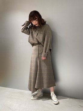 「CONVERSE TOKYO（コンバーストウキョウ）のアイテム」を使った、MANAさん（レディース・153cm）の冬コーディネート