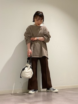 MANAさん（レディース・153cm）の春コーディネート