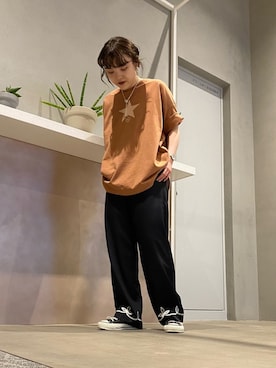 「CONVERSE TOKYO（コンバーストウキョウ）のアイテム（アクセサリー）」を使った、MANAさん（レディース・153cm）の春コーディネート