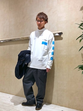 「ストリートカジュアル」｜「アイテム（ブルゾン）」を使った、遊 さん（メンズ・175cm）の冬コーディネート