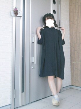 「ARROW（アロー）のアイテム（シューズ）」を使った、b u l eさん（レディース・158cm）の夏コーディネート