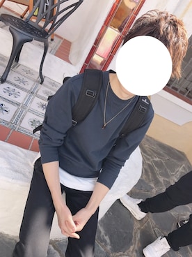 「アイテム（ネックレス、ブラウン系）」を使った、ゆずさん（メンズ・167cm）の春コーディネート