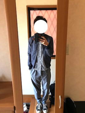 「COMME　CA COMMUNE（コムサコミューン）のアイテム（ブルゾン）」を使った、ゆずさん（メンズ・167cm）の春コーディネート