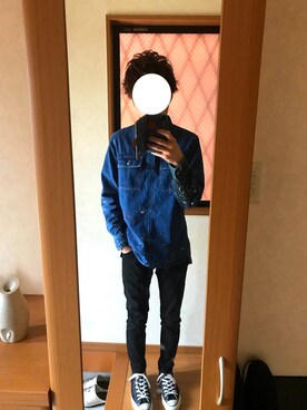 「RED EAR（レッドイヤー）のアイテム（トップス）」を使った、ゆずさん（メンズ・167cm）の秋コーディネート