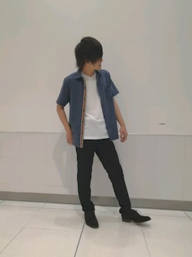 「ユニオンステーション」｜「アイテム（ブーツ）」を使った、collective 金沢フォーラスさん（メンズ・177cm）の夏コーディネート