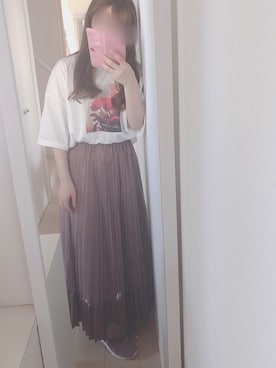 「SEVENDAYS=SUNDAY（セブンデイズサンデイ）のアイテム（スニーカー）」を使った、mayukiさん（レディース・152cm）の夏コーディネート