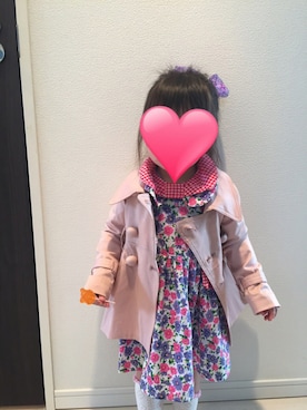 「Little deicy（リトルデイシー）のアイテム」を使った、mimikoさん（キッズ・90cm）の春コーディネート