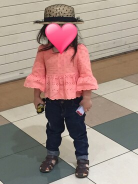 「Little deicy（リトルデイシー）のアイテム」を使った、mimikoさん（キッズ・90cm）の夏コーディネート