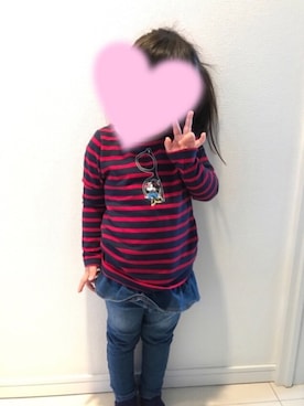 「toridory（トリドリー）のアイテム」を使った、mimikoさん（キッズ・100cm）の春コーディネート