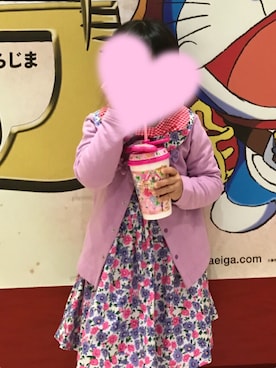 「fafa（フェフェ）のアイテム（ワンピース/ドレス）」を使った、mimikoさん（キッズ・100cm）の春コーディネート