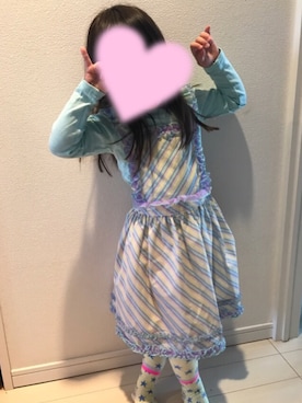 「fafa（フェフェ）のアイテム（ワンピース/ドレス）」を使った、mimikoさん（キッズ・100cm）の春コーディネート