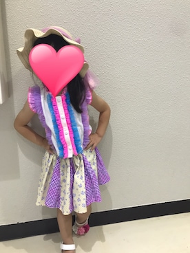 「fafa（フェフェ）のアイテム（スカート）」を使った、mimikoさん（キッズ・100cm）の夏コーディネート