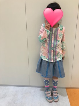「fafa（フェフェ）のアイテム」を使った、mimikoさん（キッズ・110cm）の秋コーディネート