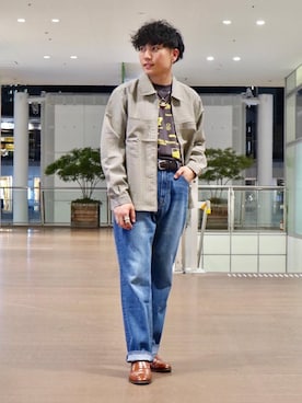 「coenスタッフスタイリング」｜「アイテム（ブルゾン）」を使った、ナカヤマさん（メンズ・171cm）の夏コーディネート