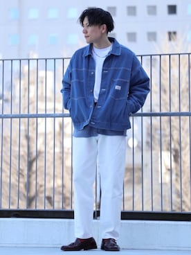 「SMITH'S（スミス）のアイテム（ジャケット/アウター）」を使った、ナカヤマさん（メンズ・172cm）の冬コーディネート