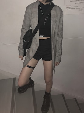 「mixxmixのアイテム（その他トップス）」を使った、サ ガ  ミさん（レディース・165cm）の秋コーディネート
