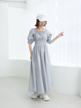 「MAJESTIC LEGON（マジェスティックレゴン）の厚底2WAYリボンスニーカー（スニーカー）」を使った、nanaさん（レディース・158cm）の春コーディネート