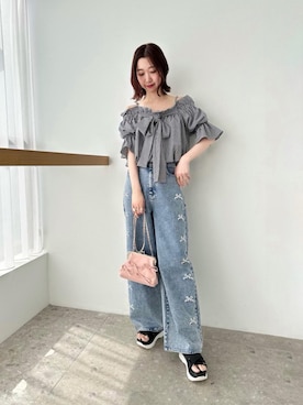 「ブルべ夏」｜nanaさん（レディース・158cm）の春コーディネート