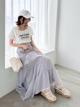 「ブルべ夏」｜nanaさん（レディース・158cm）の春コーディネート