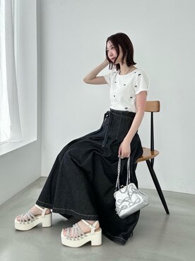 「ブルべ夏」｜nanaさん（レディース・158cm）の春コーディネート