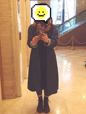 「Right-on（ライトオン）のアイテム（チェスターコート）」を使った、necoさん（レディース・158cm）の秋コーディネート