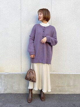 omakiiさん（レディース・160cm）の冬コーディネート